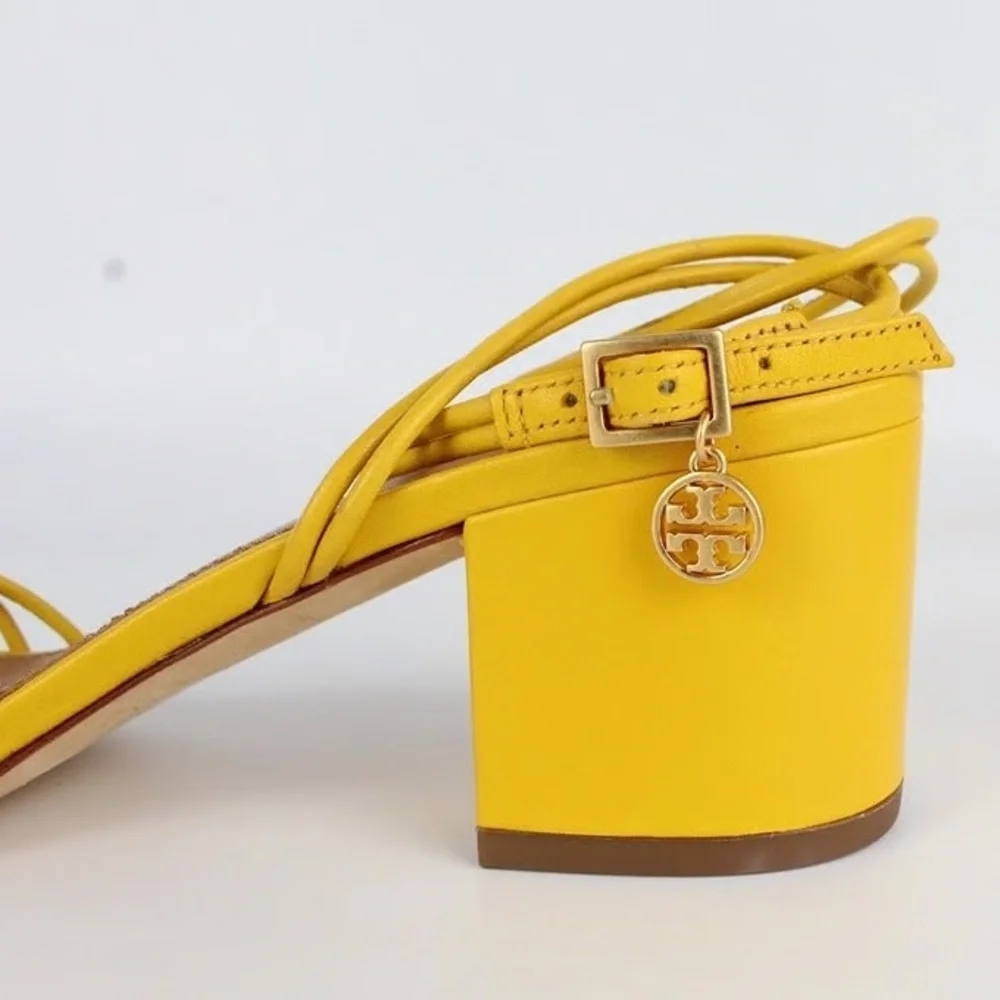 ❤️❤️ Tory Burch Mini Benton Knot Strap Leather Sandal, GOLDFINCH❤️❤️